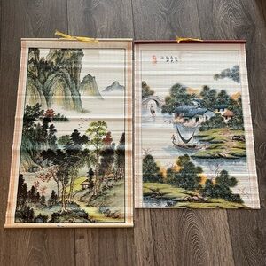 Scenic Landscape Wall Art Scrolls